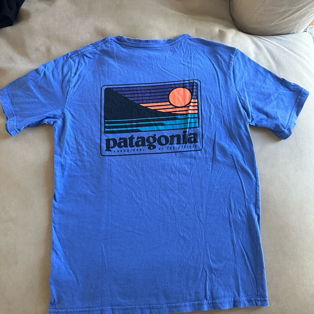 Patagonia youth T-shirt blue